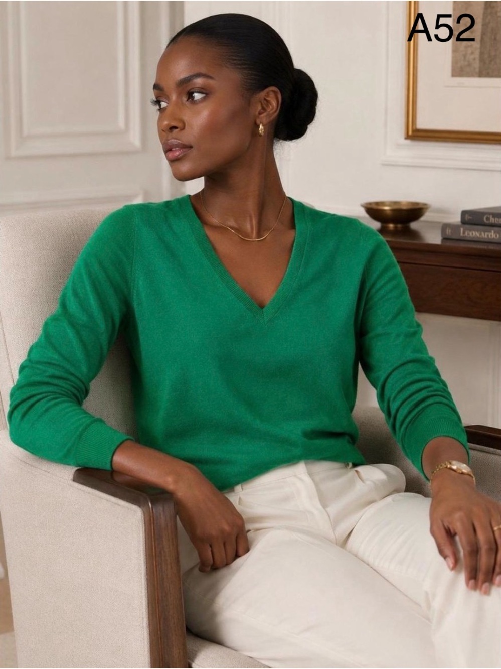 croft & barrow Green V-Neck Sweater - Women's Lightweight Knit,Size XL